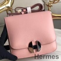 Hermes 2002 20cm Bag In Rose Sakura Evercolor Calfskin