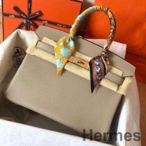 Hermes Birkin 30 Handmade Bag In Tourterelle Epsom Leather