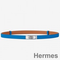 Hermes Kelly 18 Belt In Blue Epsom Leather