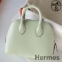 Hermes Bolide 1923 Mini Handmade Bag In Vert Fizz Chevre Mysore Leather
