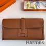 Hermes Jige Elan 29 Clutch Bag In Gold Swift Calfskin