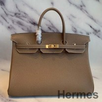 Geanta Hermes Birkin 40 Handmade In Piele Taupe Clemence