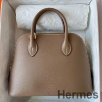 Hermes Bolide 1923 25 Geanta Handmade In Piele De Vitel Epsom Taupe