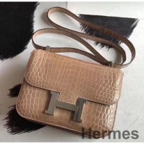 Geanta Hermes Constance 24 Handmade In Poussiere Niloticus Crocodile