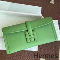 Pochette Hermes Jige Elan 29 În Piele Epsom Vert Criquet