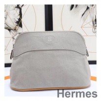Geanta de voiaj Hermes Medium Bolide Din bumbac gri