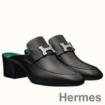 Mulți Hermes Paradis din piele de vițel neagră