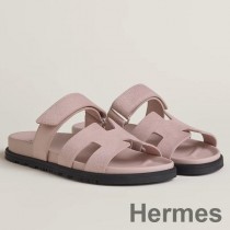 Sandale Hermes Chipre Damă Din piele de vițel piele intoarsa roz