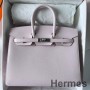 Geantă Hermes Birkin 25 Sellier realizată manual, din piele de vițel Epsom pale mov