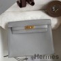 Geanta Hermes Kelly Danse II Din piele de vitel Evercolor Blue Glacier
