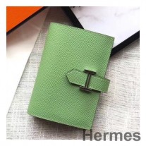 Vert Criquet Epsom Deri Hermes Bearn Mini Cüzdan