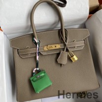 Hermes Birkin 30 Retourne El Yapımı Taupe Epsom Dana Derisi Çanta