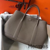 Hermes Garden Party 30'lu Taupe Taurillon Deri Çanta