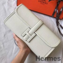 Hermes Jige Elan 29 Beyaz Epsom Deri Debriyaj