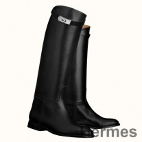 Hermes Siyah Dana Derisi Jumping Bot