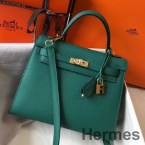 Malakit Epsom Deri Hermes Kelly 25cm Selier Çanta