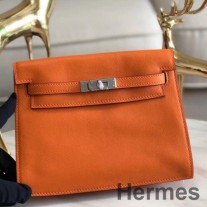 Hermes Kelly Danse Turuncu Swift Deri El Yapımı Çanta