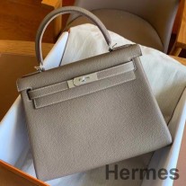 Hermes Kelly Retourne 28 Taupe Togo Deri El Yapımı Çanta
