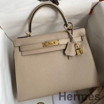 Hermes Kelly Sellier 28 Epsom Dana Derisi El Yapımı Çanta
