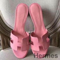 Pembe Epsom Deri Hermes Oasis Sandalet
