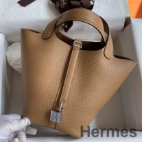 Hermes Picotin Lock 18 Chai Clemence Deriden El Yapımı Çanta
