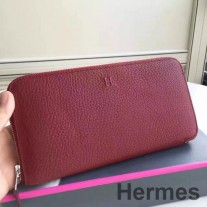 Hermes Ruby Clemence Azap Fermuarlı Cüzdan