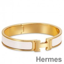 Hermes Beyaz Mine Clic H PM Bileklik
