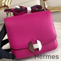 Hermes 2002 20cm Gül Mor Evercolor Dana Derisi Çanta