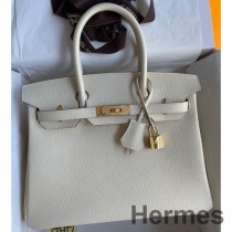Hermes Birkin 30 Retourne Nata Clemence Deri El Yapımı Çanta