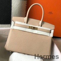 Hermes Birkin 30cm Trençkot Clemence Deri GHW Çanta