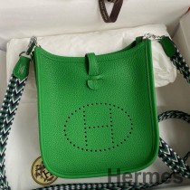 Bambu Clemence Deriden Hermes Evelyne Mini El Yapımı Çanta