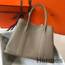 Hermes Garden Party 36'lı Gri Clemence Deri Çanta