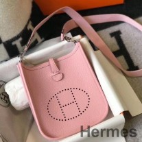 Taška Hermes Evelyne III TPM v růžové kůži Clemence
