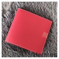 Kompaktní peněženka Hermes Rose Red MC² Copernic