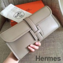 Hermes Jige Elan 29 Spojka v šedé Swift teletince