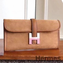 Hermes Jige Elan 29 Spojka z okrové semišové teletiny