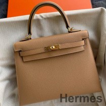Hermes Kelly Sellier 25 ručně vyrobená taška z telecí kůže Chai Epsom