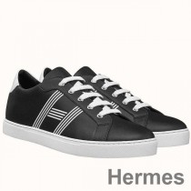 Pánské Tenisky Hermes Avantage z černé teletiny