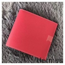 Kompaktní peněženka Hermes Rose Red MC² Copernic