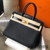 Černá taška Hermes Touch Birkin 30cm limitovaná edice
