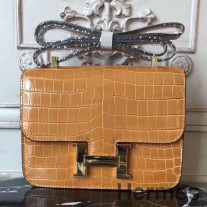 Hermes Camarel Constance MM 24cm krokotiililaukku