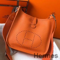 Hermes Evelyne III 29 PM laukku oranssia Clemence-nahkaa