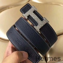 Hermes H -vyön solki ja Noir Clemence 32 MM -hihna