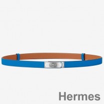 Hermes Kelly 18 vyö sinisellä Epsom-nahalla
