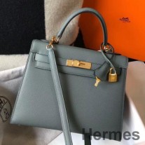 Hermes Kelly 28cm laukku Vert Amande Epsom Leather GHW