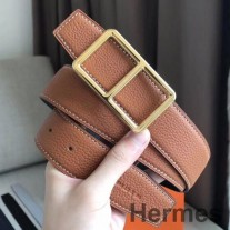 Hermes Officier -vyön solki ja ruskea 38 mm hihna