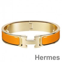 Hermes Oranssi emali Clic H PM rannekoru