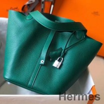 Hermes Picotin Lock 22 Bag In Vertigo Clemence Leather