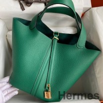 Hermes Picotin Lock 22 käsintehty laukku Vertigo Clemence -nahkaa