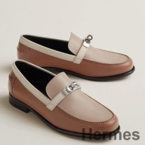 Hermes naisten Destin-loaferit moniväristä nahkaa